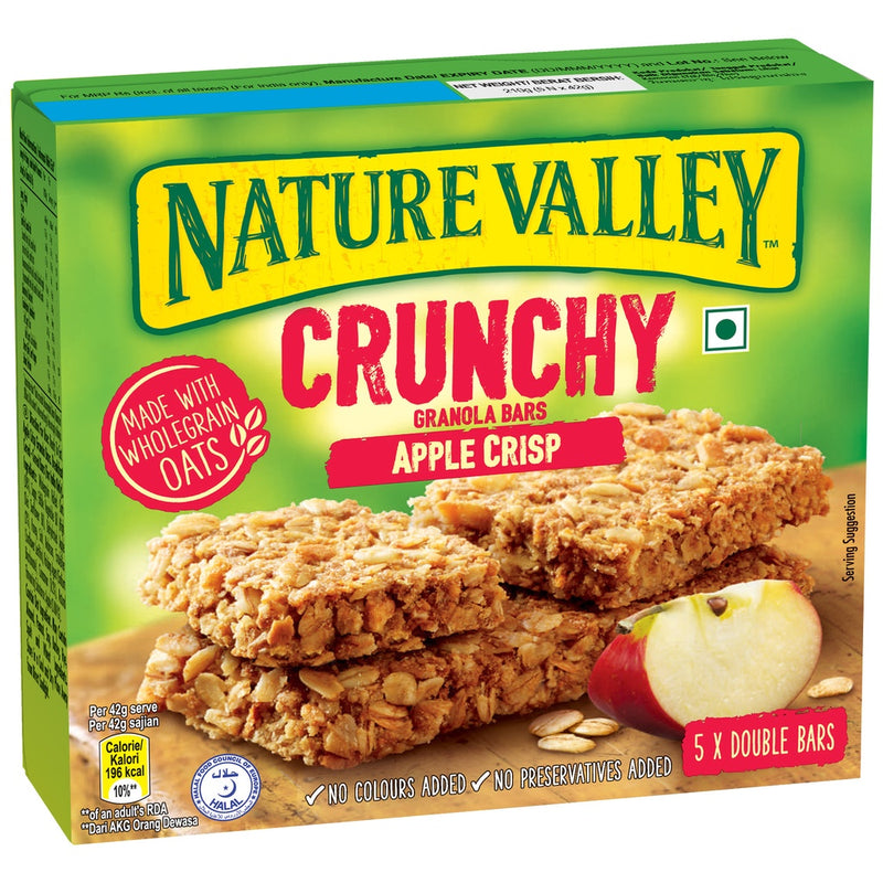 Nature Valley Apple Crisp Crunchy Granola Bars (42gx5)(BB: 17th May 2024)