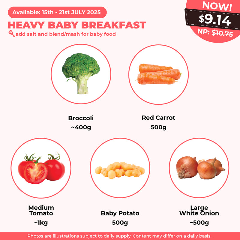 Heavy baby breakfast