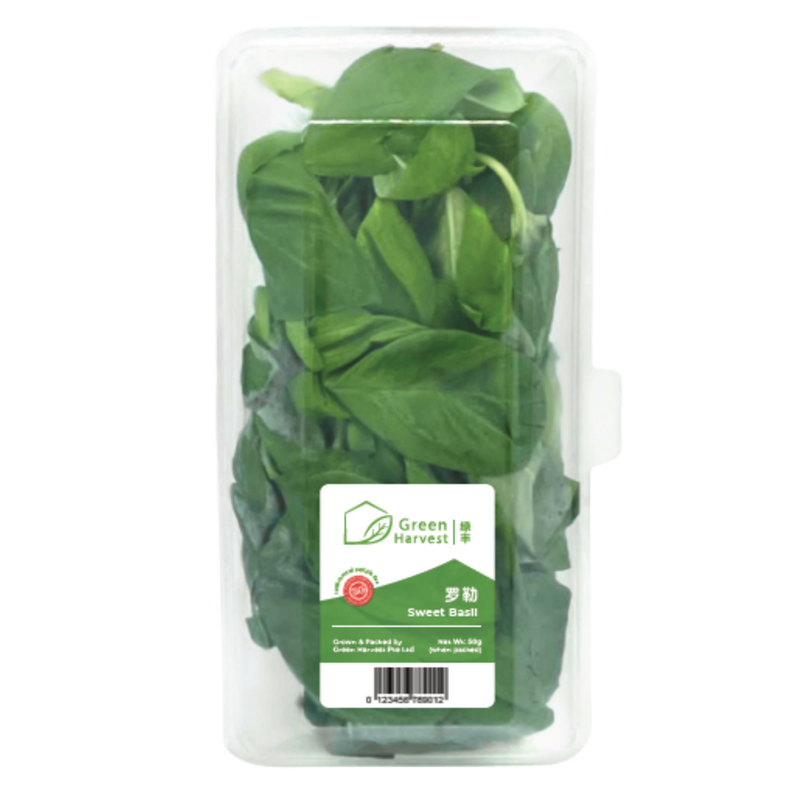 Green Harvest Sweet Basil (30g)(Pesticide Free)